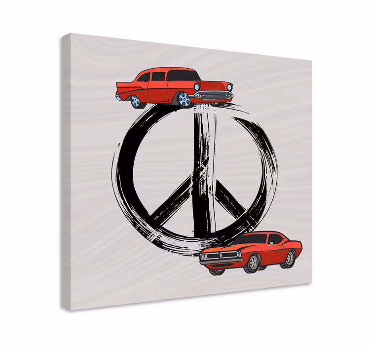 Quadri sportivi auto classiche in armonia - TenStickers