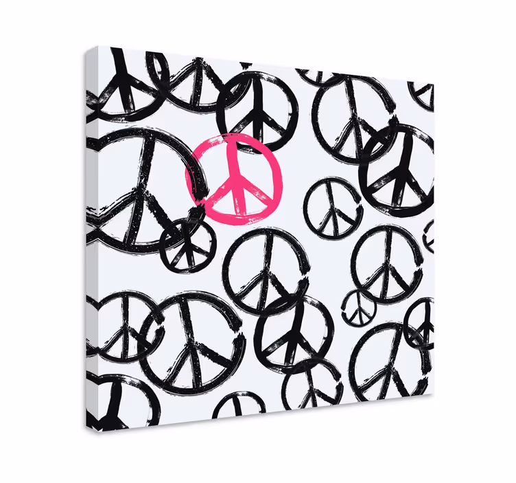 Quadri decorativi modello di simboli di pace - TenStickers