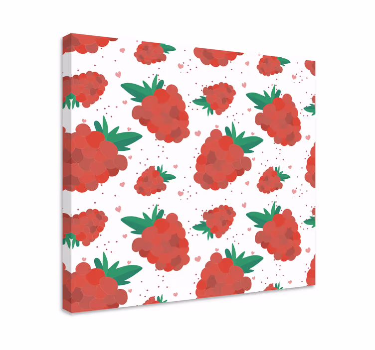 Dipinto frutta e natura morta delizia al lampone - TenStickers