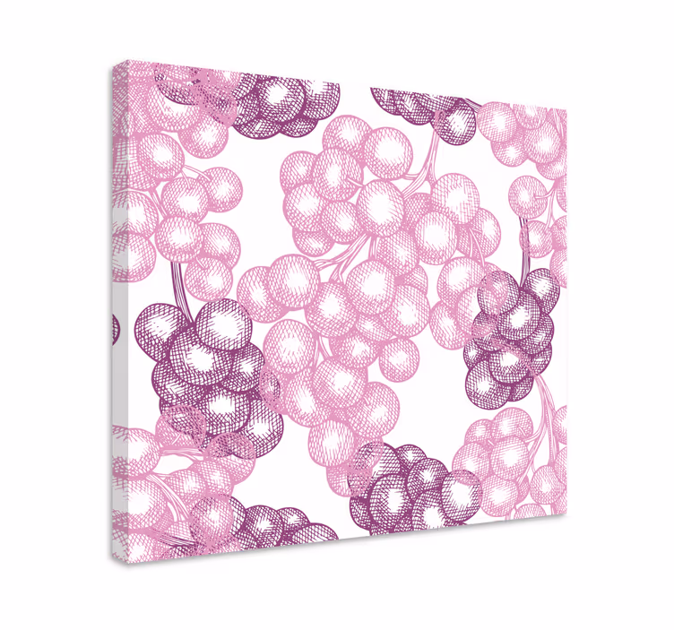 Dipinto fiori e piante motivo floreale rosa - TenStickers