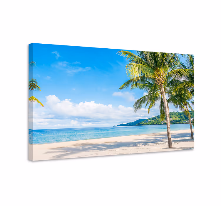 Quadro paesaggio vista della costa tropicale - TenStickers