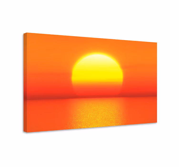 Quadro paesaggio crepuscolo sulle maree - TenStickers