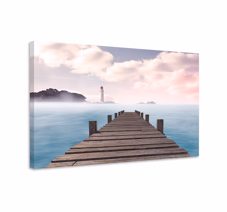 Quadro paesaggio sentiero costiero serene - TenStickers
