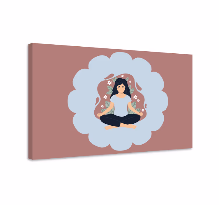 Quadro mandala aura floreale meditativa - TenStickers