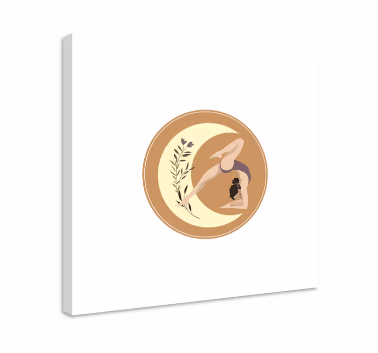 Quadro per bambini posizione yoga serenità - TenStickers
