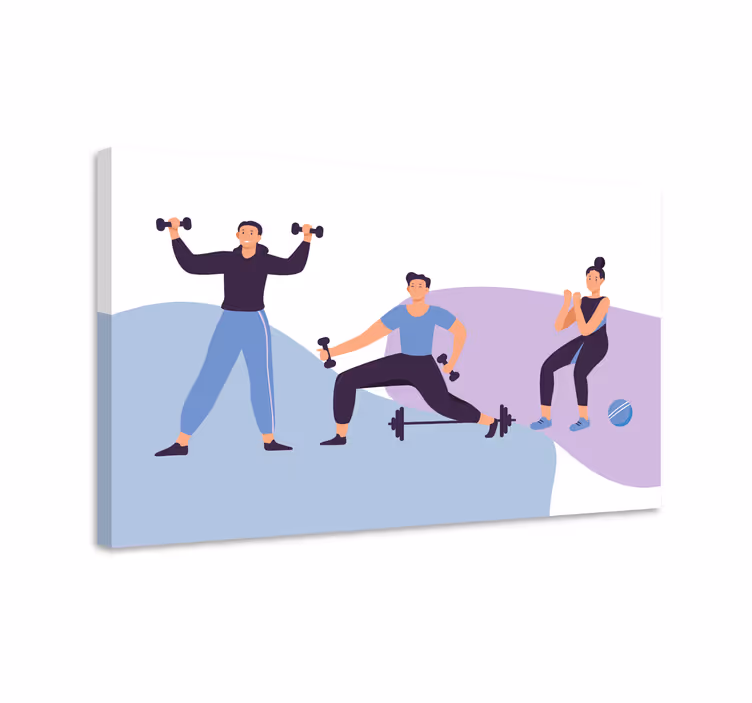 Quadro per casa Formazione di persone illustrazione - TenStickers