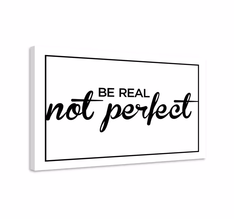 Quadro con frase sii vero messaggio - TenStickers