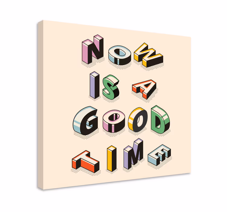 Quadro con frase arte testuale motivazionale - TenStickers