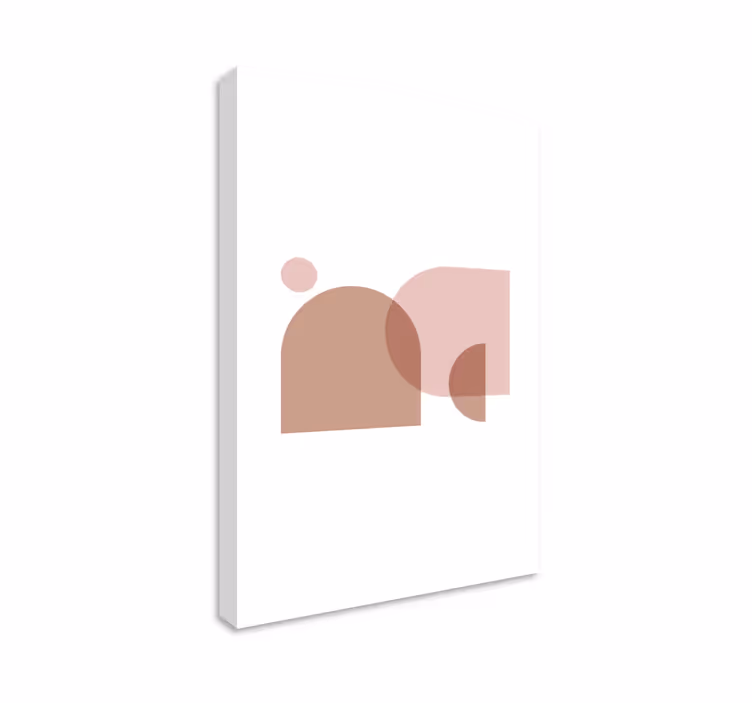 Dipinto geometrico forme astratte minimaliste - TenStickers