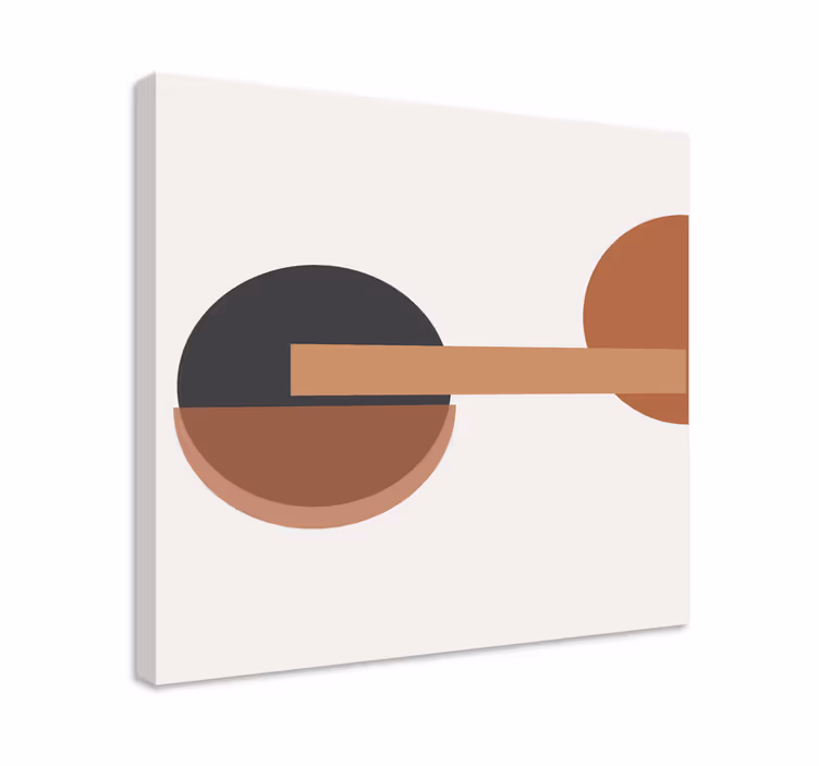 Dipinto geometrico equilibrio circolare astratto - TenStickers