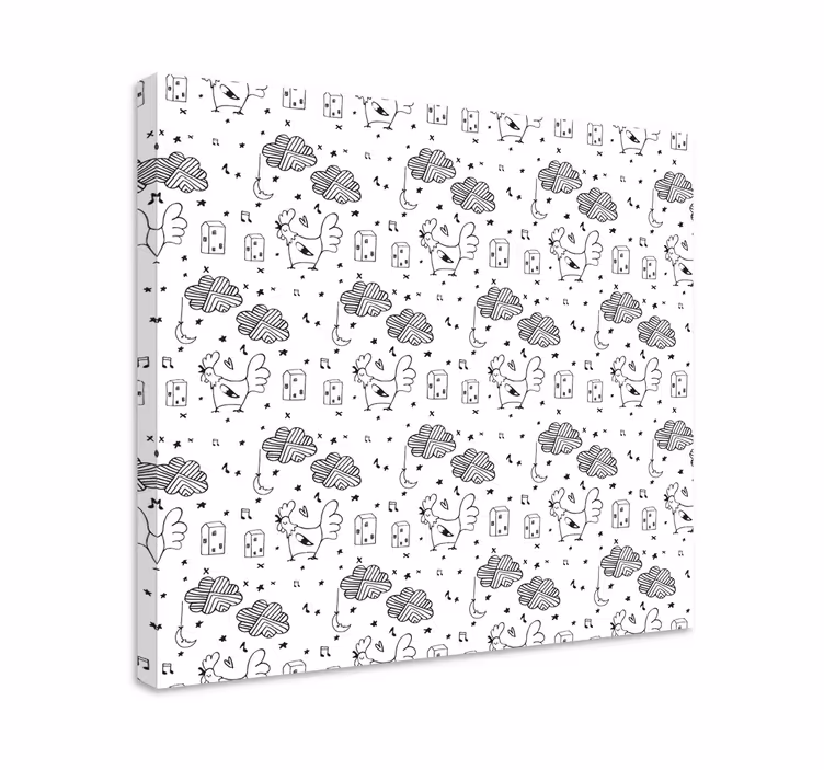Quadro con animali e insetti amici piumati incantevoli - TenStickers