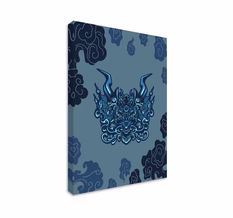 Quadro mandala ispirato al drago - TenStickers
