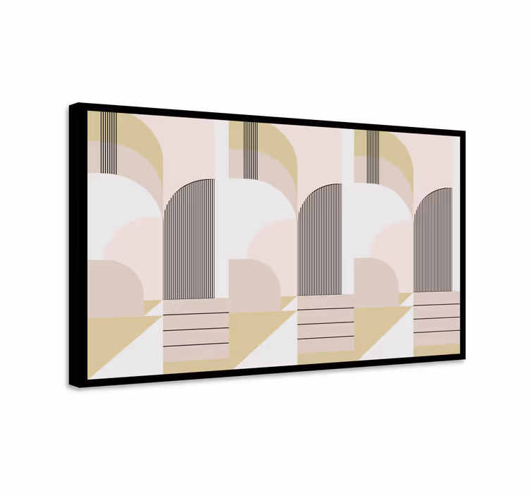 Quadro moderno archi geometrici astratti - TenStickers