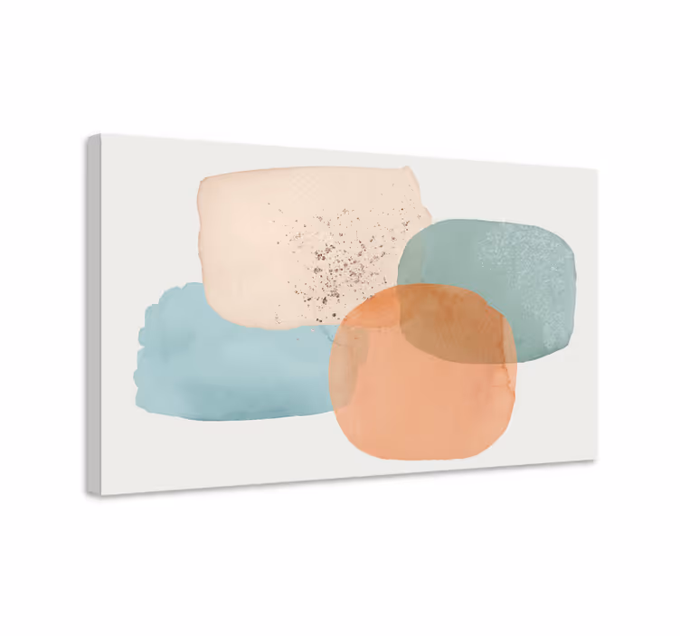Quadro moderno composizione di forme morbide - TenStickers