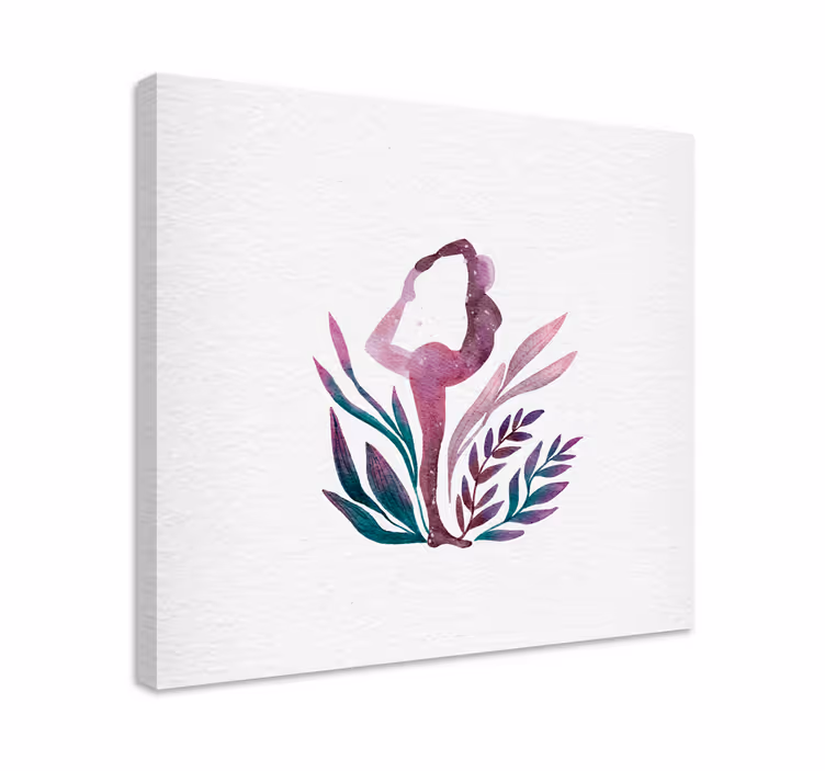 Quadro ballerina silhouette di balletto elegante - TenStickers