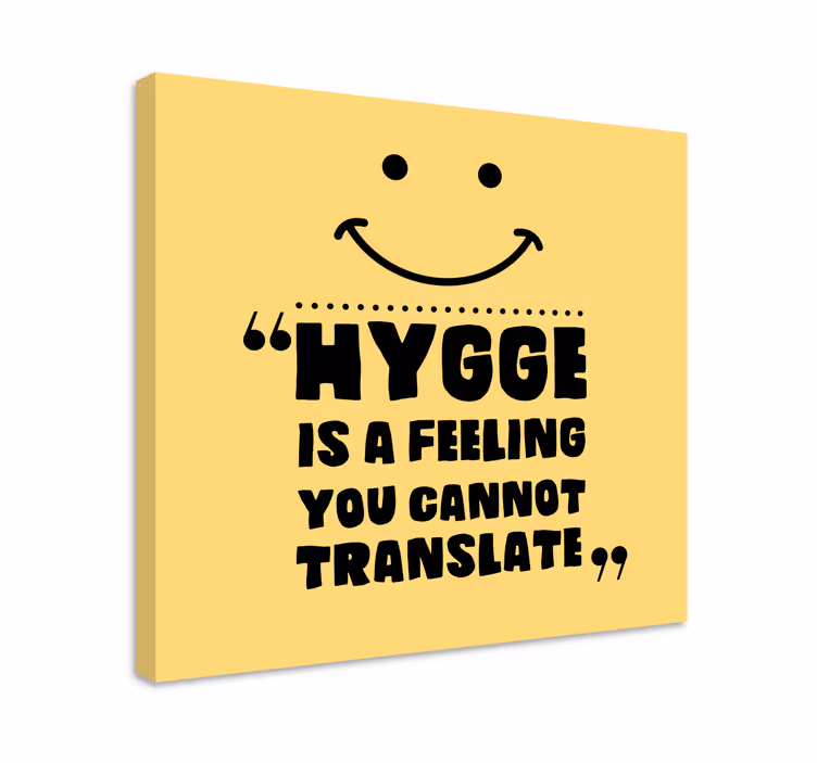 Quadro con frase il benessere è sentirsi a casa - TenStickers