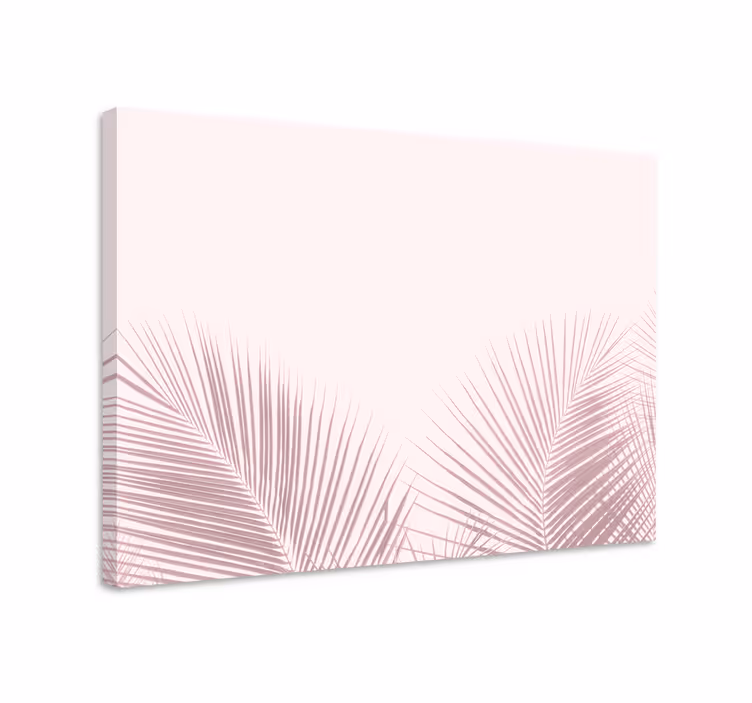 Dipinto fiori e piante fronde di palma eleganti - TenStickers