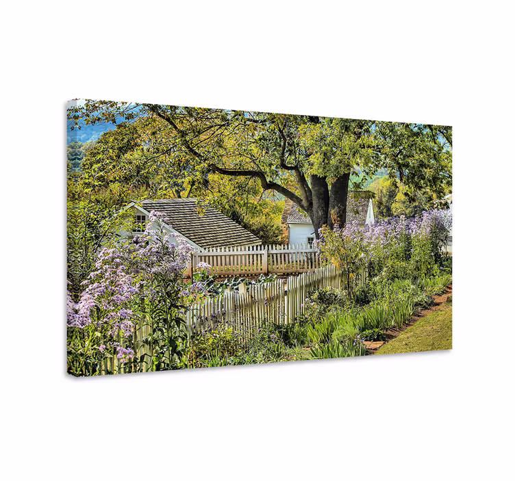 Quadro paesaggio sentiero incantevole nel giardino - TenStickers