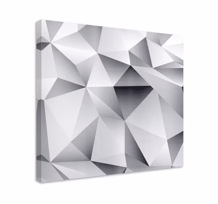 Dipinto geometrico struttura facetata astratta - TenStickers