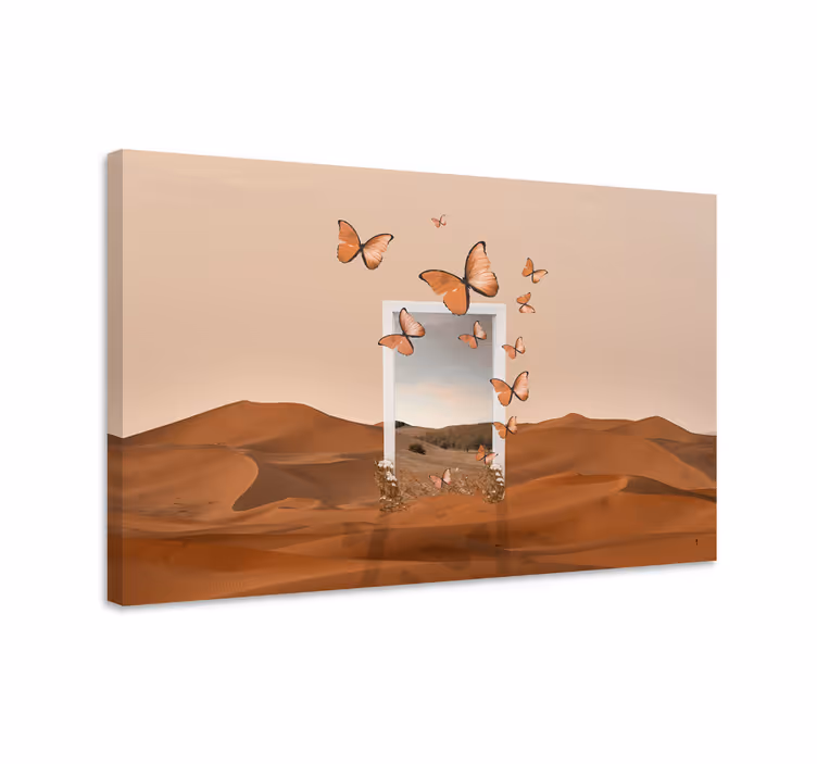 Quadro arte Surreale paesaggio desertico - TenStickers
