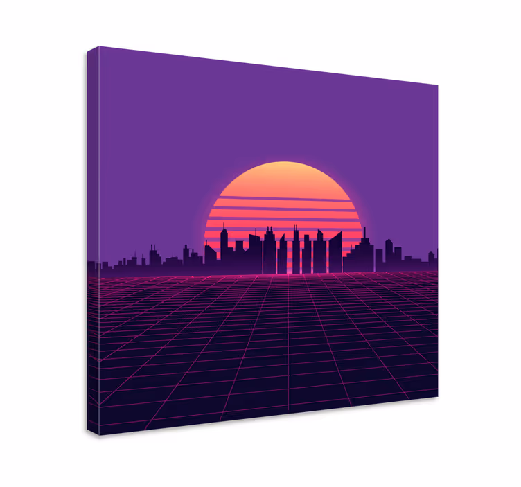 Quadro città e paesi paesaggio urbano avanzato - TenStickers