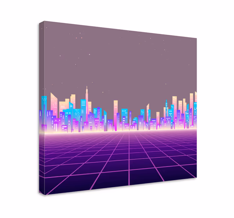 Quadro città e paesi paesaggio urbano sofisticato - TenStickers