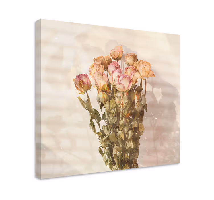 Dipinto fiori e piante mazzo di rose - TenStickers