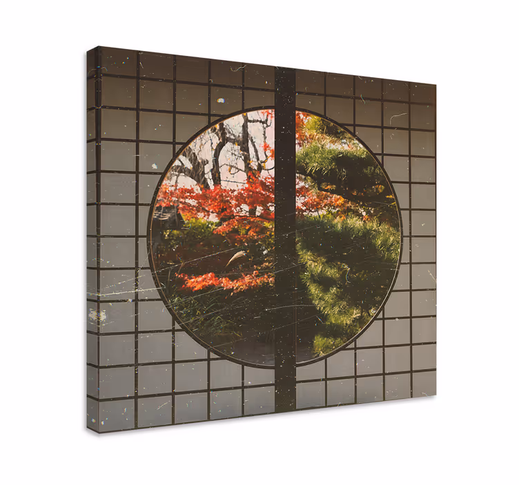 Quadro paesaggio serenità del giardino giapponese - TenStickers