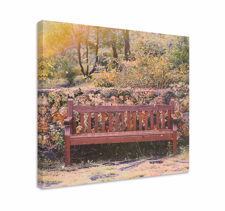 Quadro paesaggio scena di giardino sereno - TenStickers