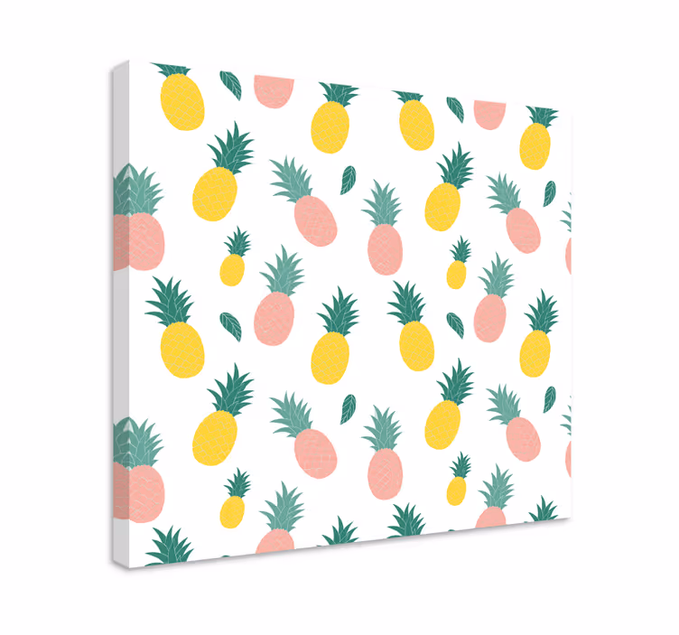 Dipinto frutta e natura morta motivo ananas tropicale - TenStickers