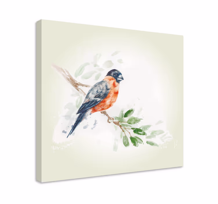 Quadro con uccelli uccello su ramo - TenStickers