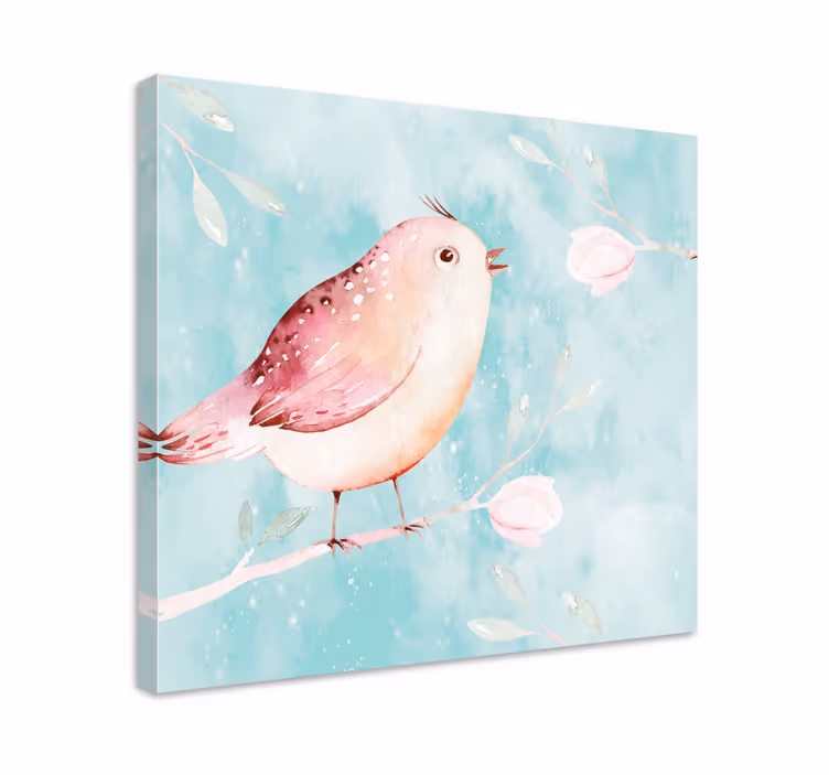 Quadro con uccelli canto di uccello - TenStickers