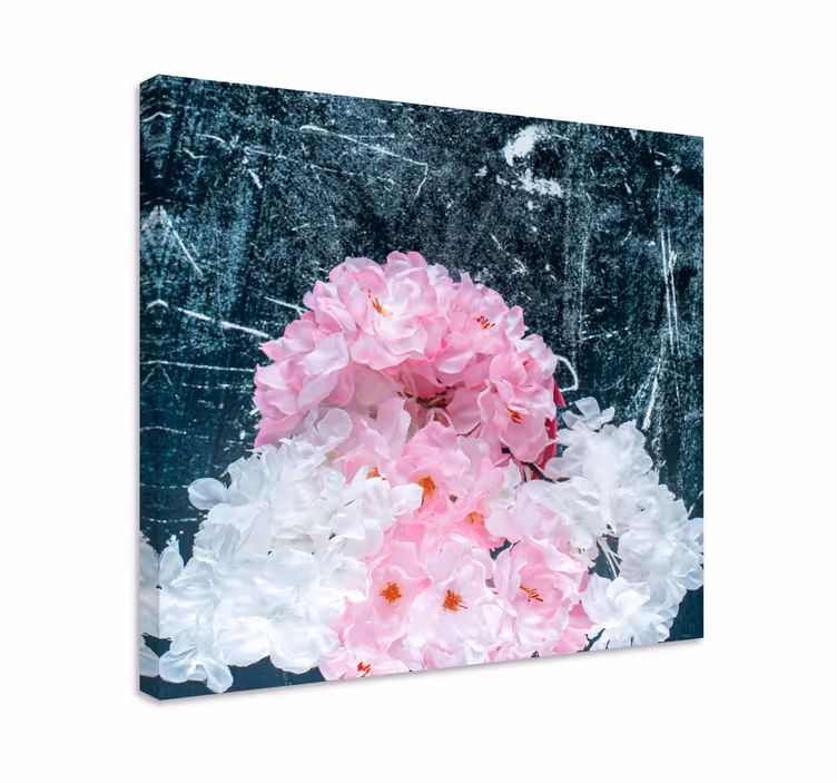 Dipinto fiori e piante composizione floreale rosa - TenStickers