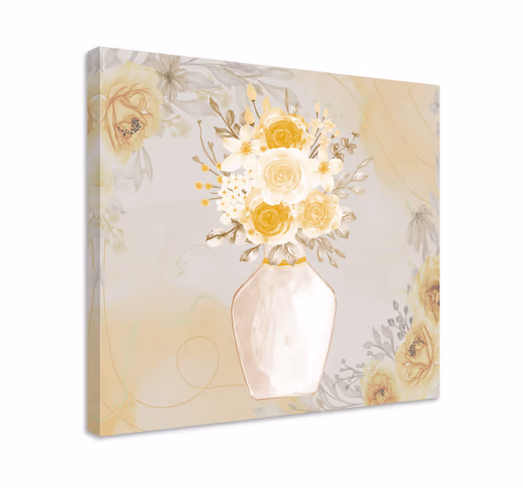 Dipinto fiori e piante composizione fiori eleganti - TenStickers