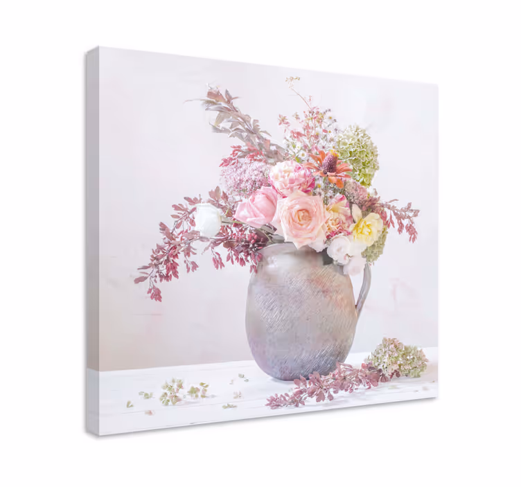 Dipinto fiori e piante composizione botanica grazia - TenStickers