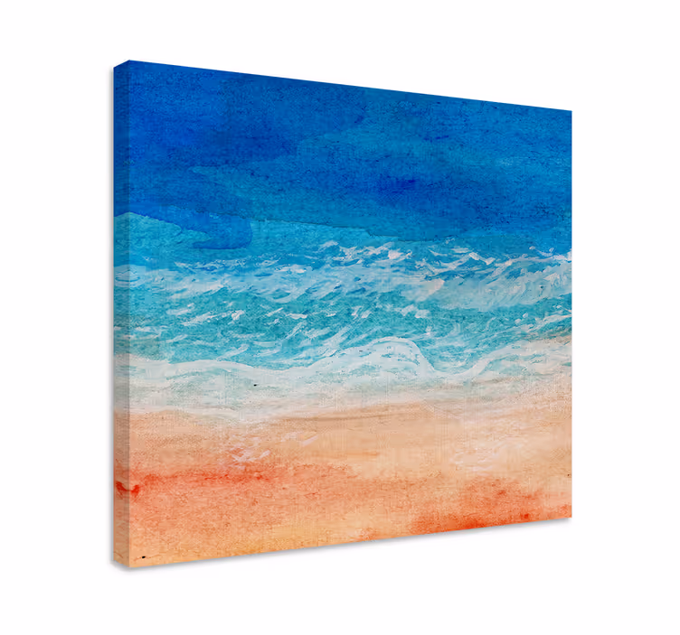 Quadro paesaggio tranquillità onde oceaniche - TenStickers