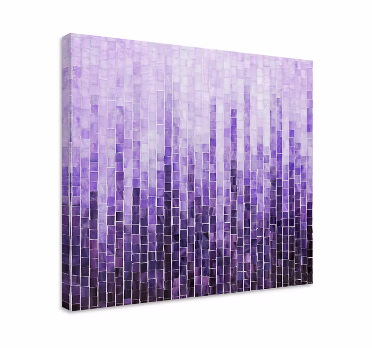 Quadro arte Motivo piastrelle effetto ombre - TenStickers