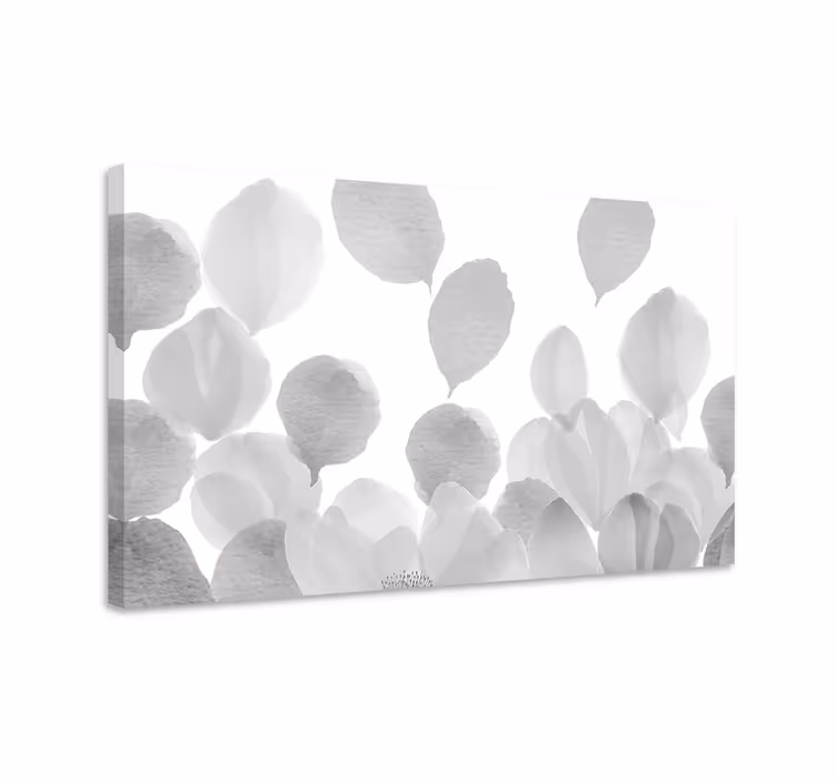 Dipinto fiori e piante silhouette floreali morbide - TenStickers