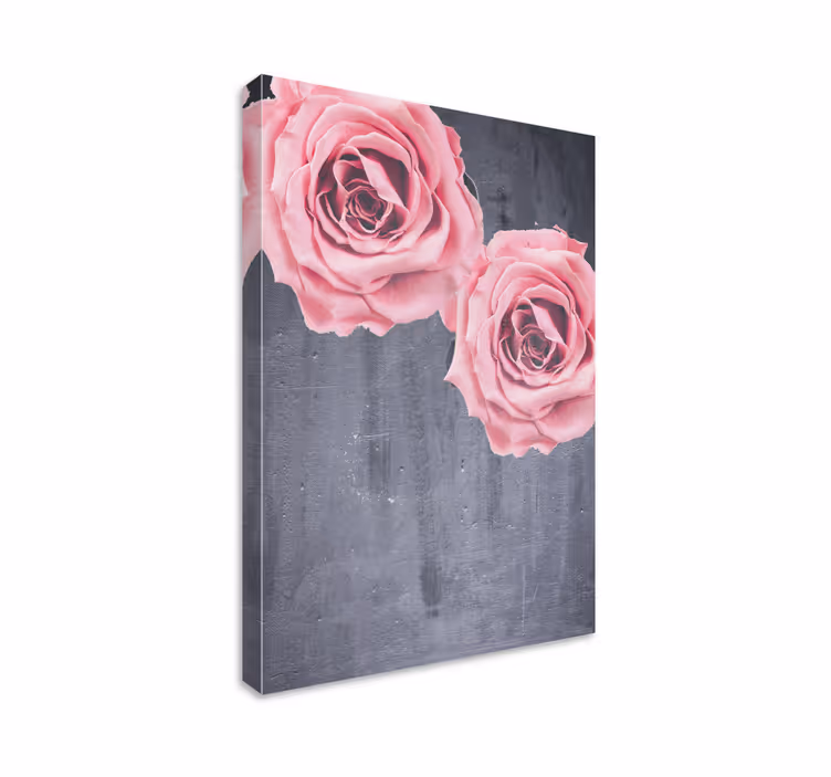 Dipinto fiori e piante bouquet di rose rosa - TenStickers