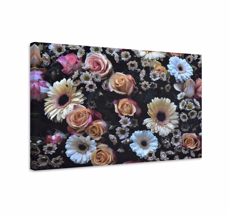 Dipinto fiori e piante composizione floreale bella - TenStickers