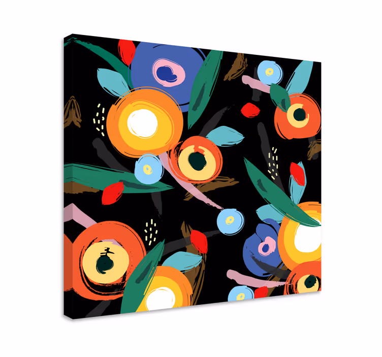 Dipinto fiori e piante motivo botanico vivace - TenStickers