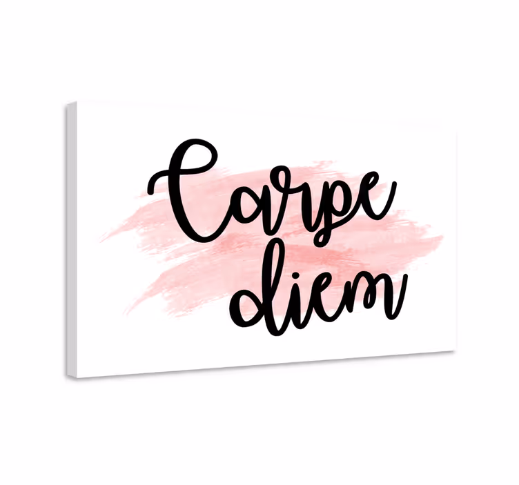 Quadro con frase coglie l'attimo ispirazione - TenStickers