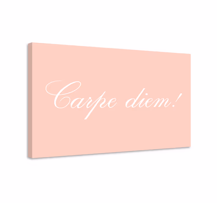 Quadro con frase cogli l'attimo motivazione - TenStickers