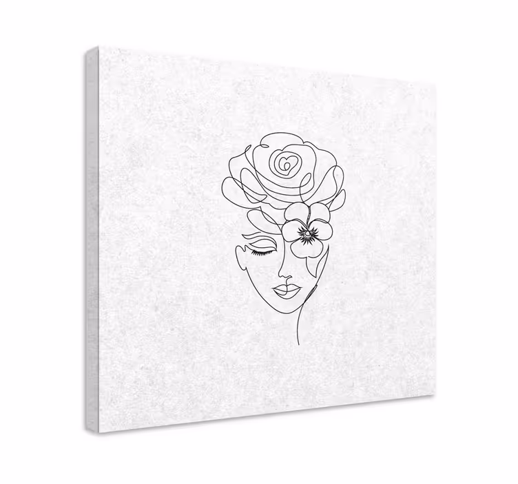 Quadro corridoio Donna minimalista senza volto - TenStickers