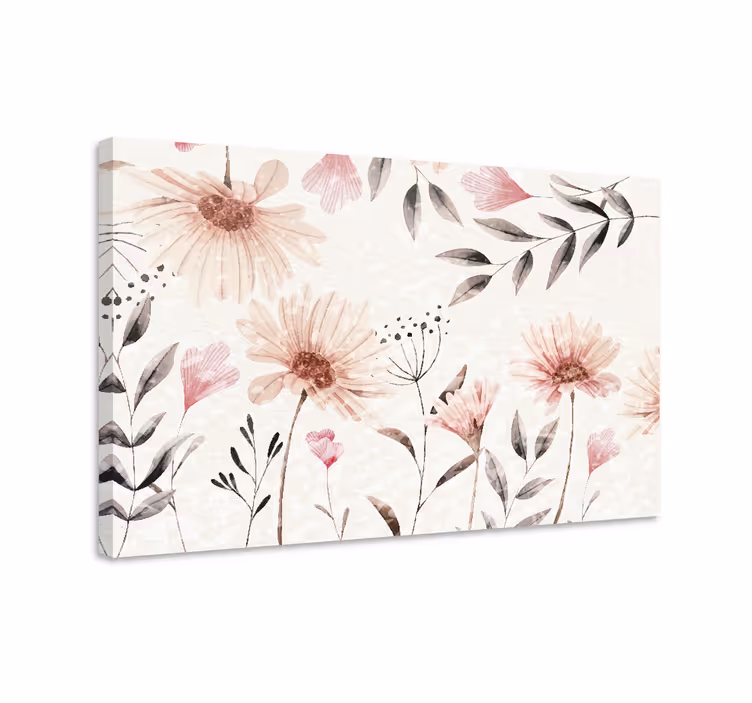 Dipinto fiori e piante composizione elegante di fiori - TenStickers