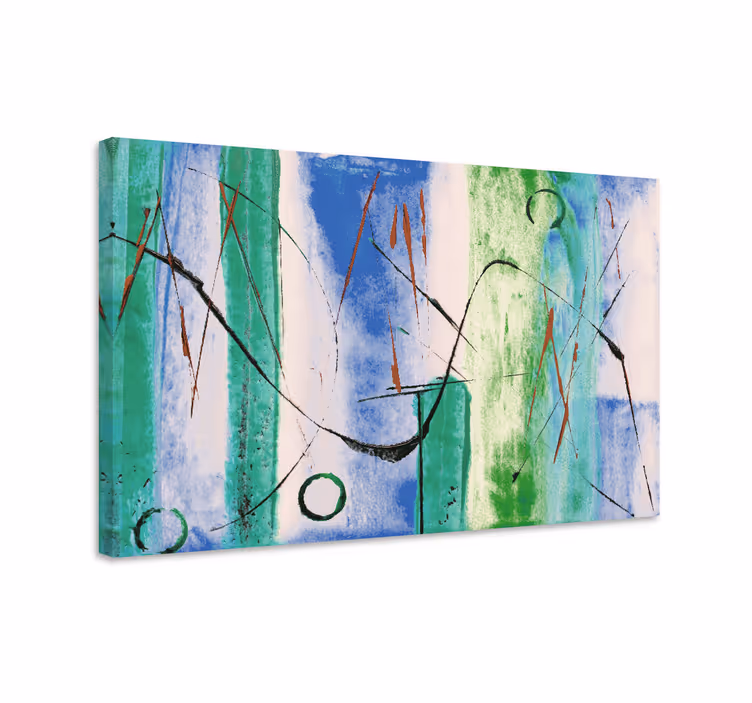 Quadro moderno linee astratte geometriche - TenStickers