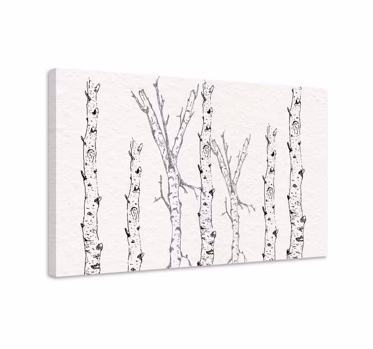 Quadro con alberi modelli minimalisti - TenStickers