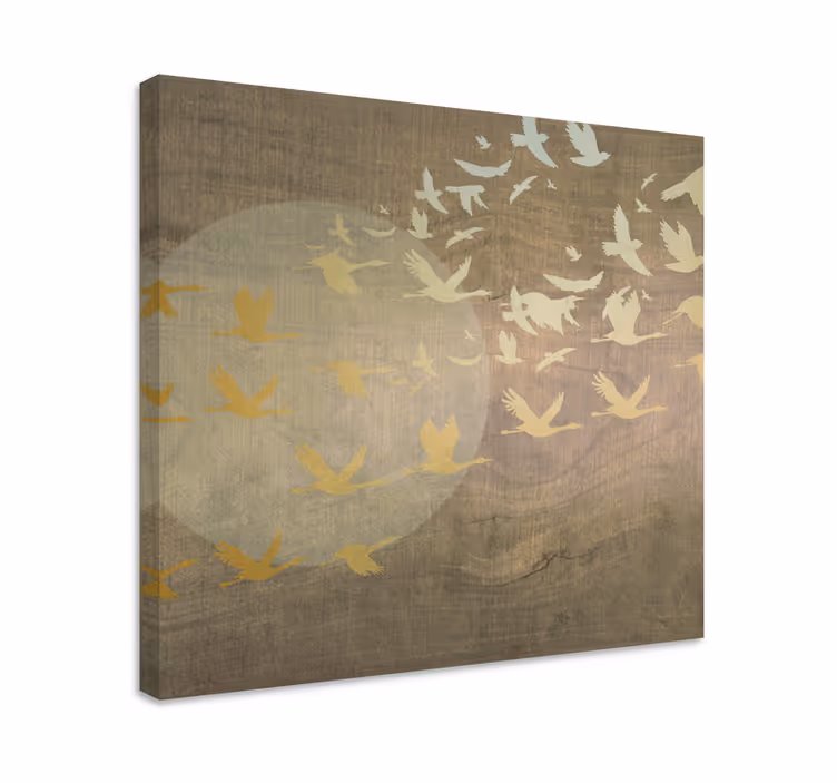 Quadro con uccelli gruppo di uccelli - TenStickers