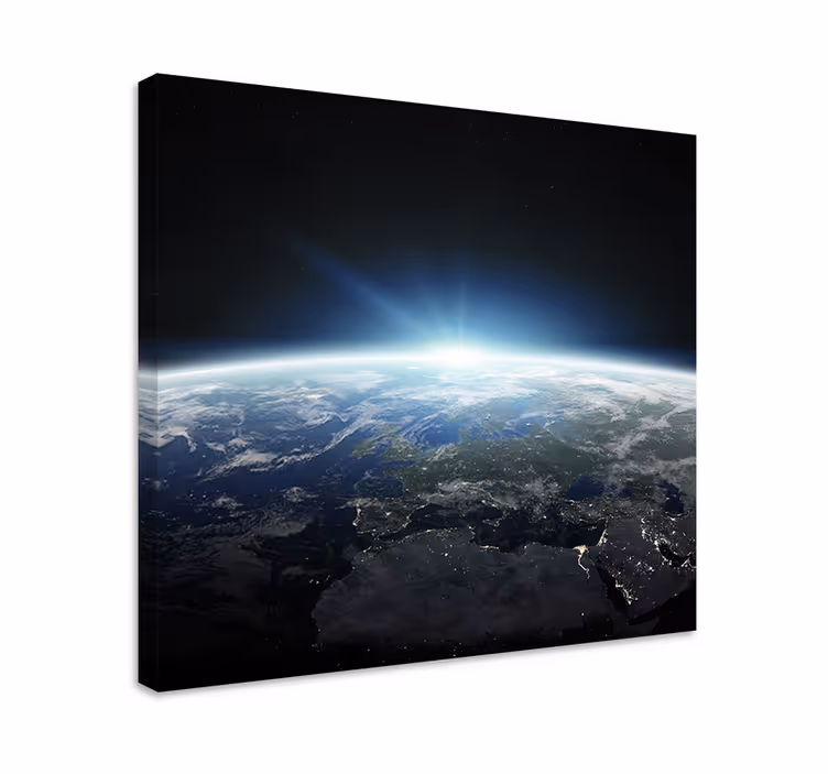 Quadro mappamondo terra dallo spazio - TenStickers
