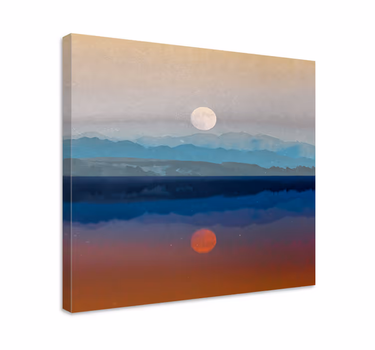 Quadro di paesaggio Spazio bellissimo design lunare - TenStickers
